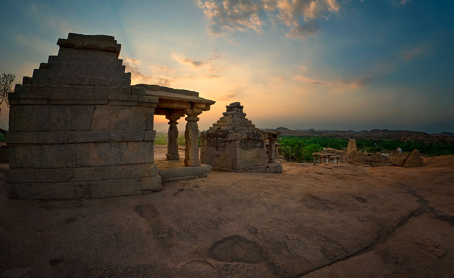 Sunset over Hampi for the GoodShotz Iconic Hampi tour