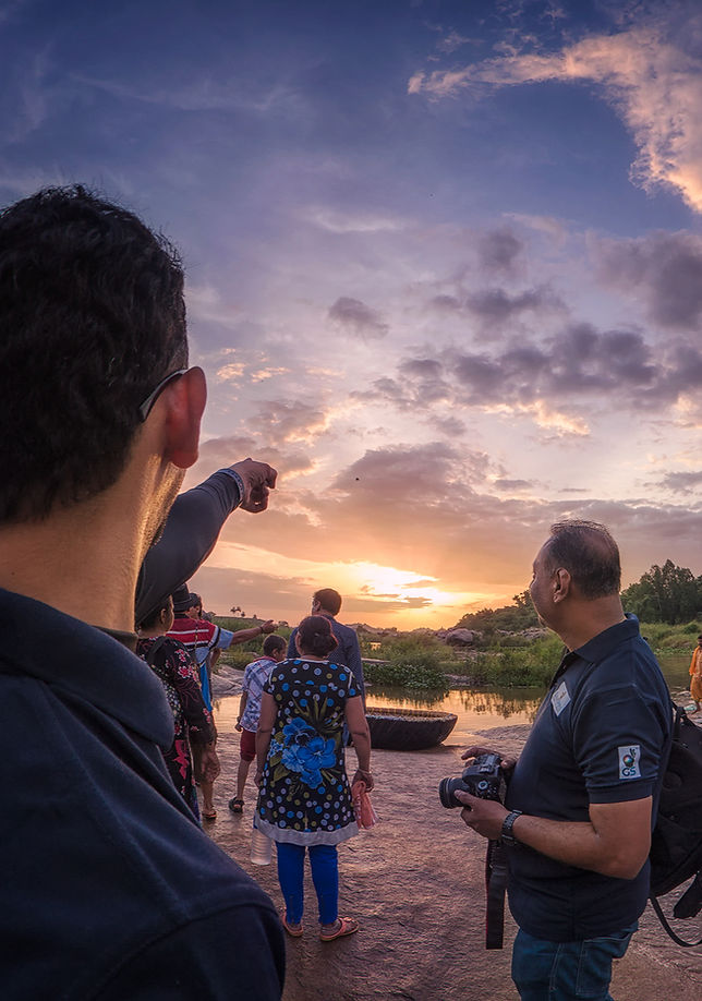 GoodShotz participants photographing Hampi